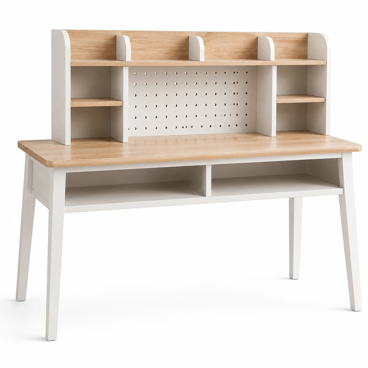 Schreibtisch Holz Weiß 120x60x120 cm